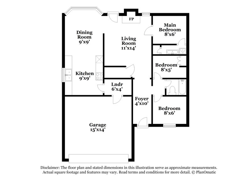 1,690/Mo, 1401 Lincolnshire Way Fort Worth, TX 76134 Floor Plan View