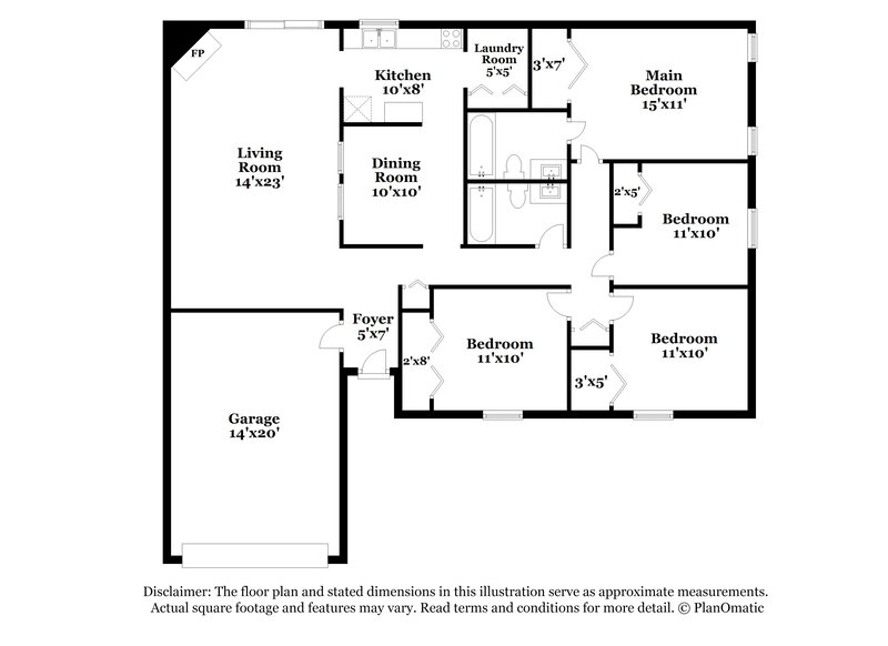 2,270/Mo, 7962 Southbrook Circle Fort Worth, TX 76134 Floor Plan View