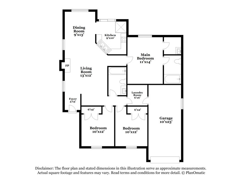 1,815/Mo, 6721 Rhea Ridge Dr Fort Worth, TX 76135 Floorplan View
