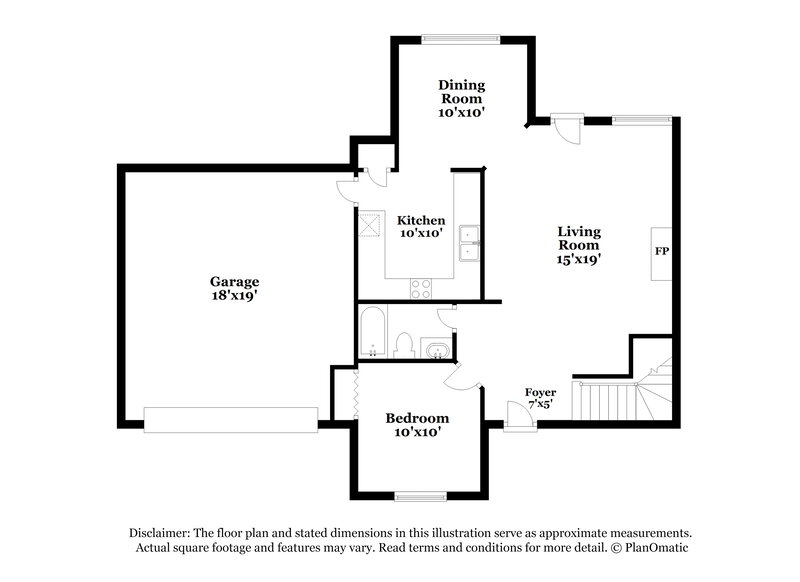 1,905/Mo, 7412 Blackthorn Dr Fort Worth, TX 76137 Floor Plan View