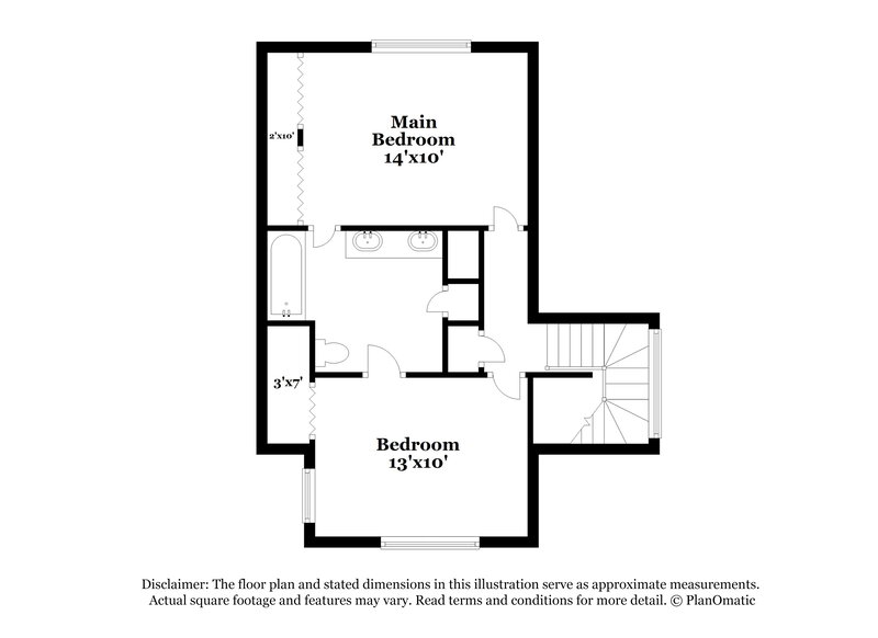 1,905/Mo, 7412 Blackthorn Dr Fort Worth, TX 76137 Floor Plan View 2