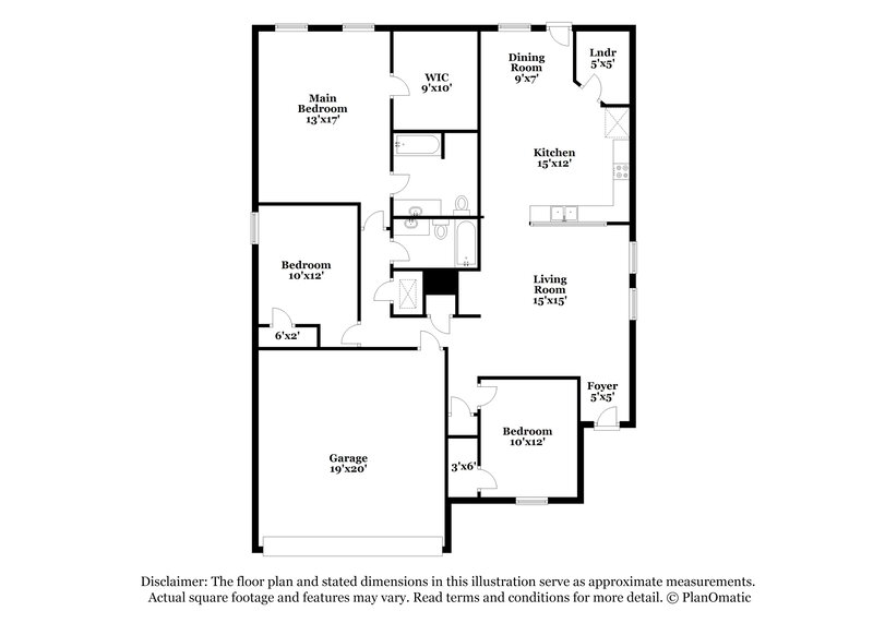 1,840/Mo, 1520 Castle Ridge Rd Fort Worth, TX 76140 Floorplan View