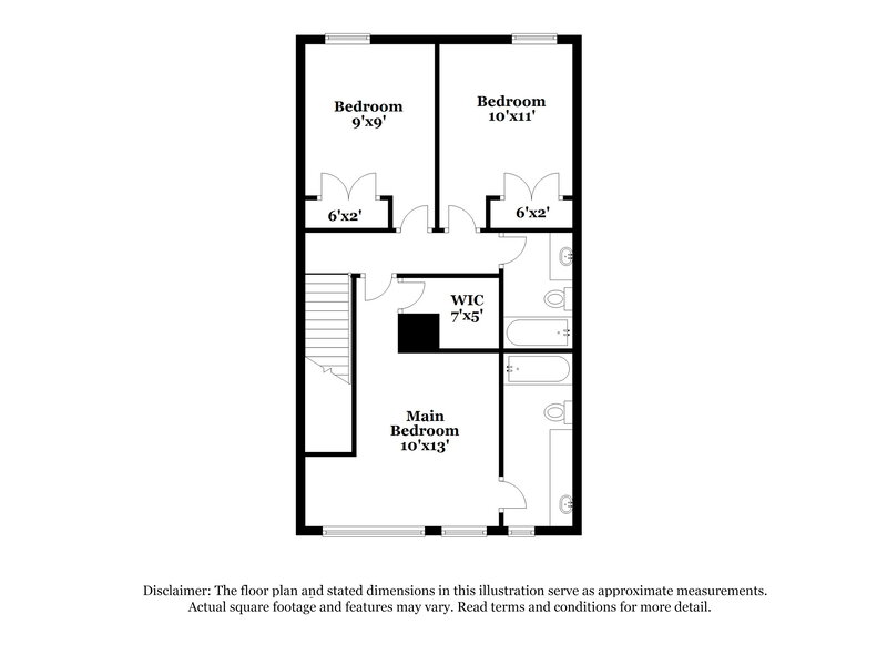 1,895/Mo, 10709 Many Oaks Dr Fort Worth, TX 76140 Floor Plan View 2