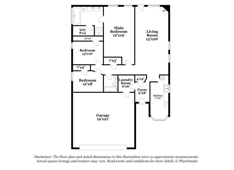 2,025/Mo, 4557 Wheatland Dr Fort Worth, TX 76179 Floorplan View
