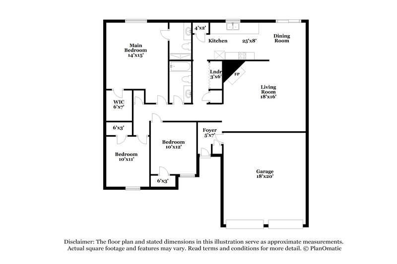 1,970/Mo, 504 Cole Ave Saginaw, TX 76179 Floor Plan View