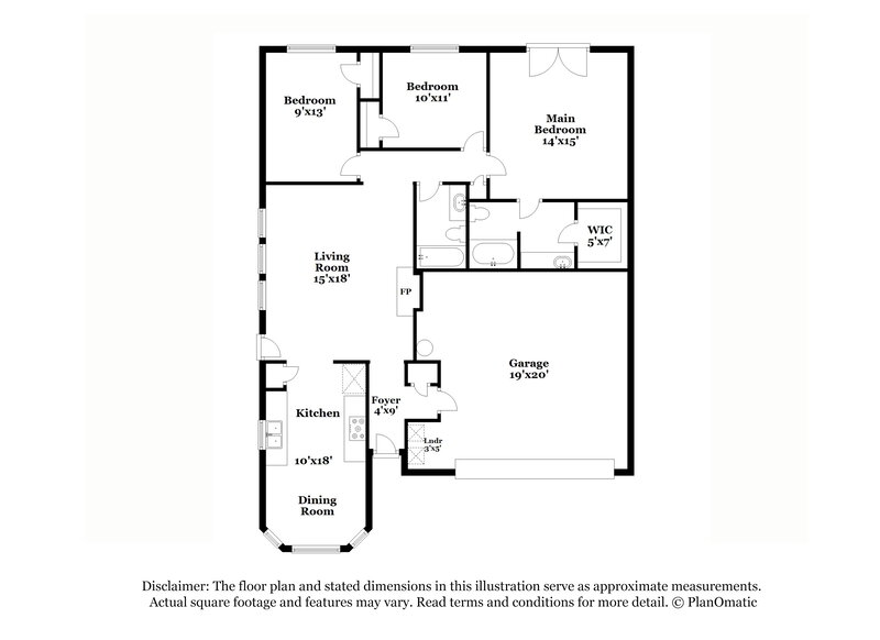 2,005/Mo, 5921 Heatherglen Terrace Fort Worth, TX 76179 Floor Plan View