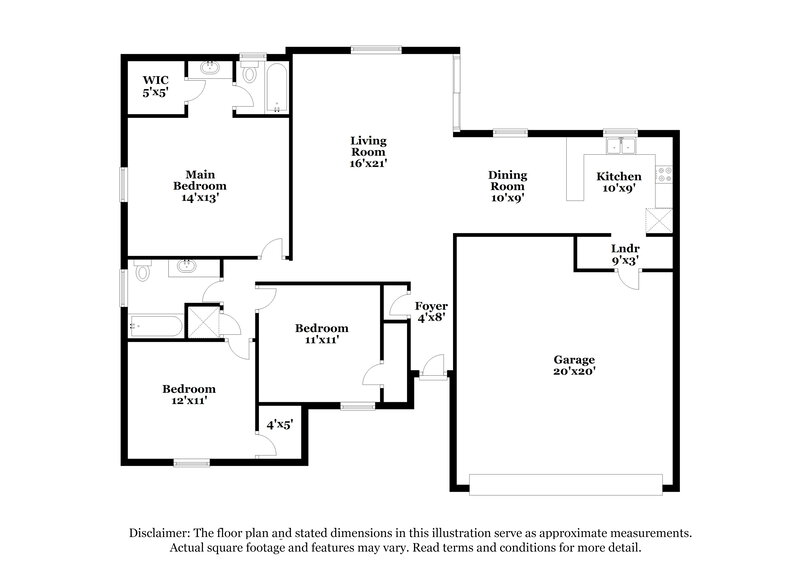 2,180/Mo, 7205 Windhaven Rd North Richland Hills, TX 76182 Floor Plan View