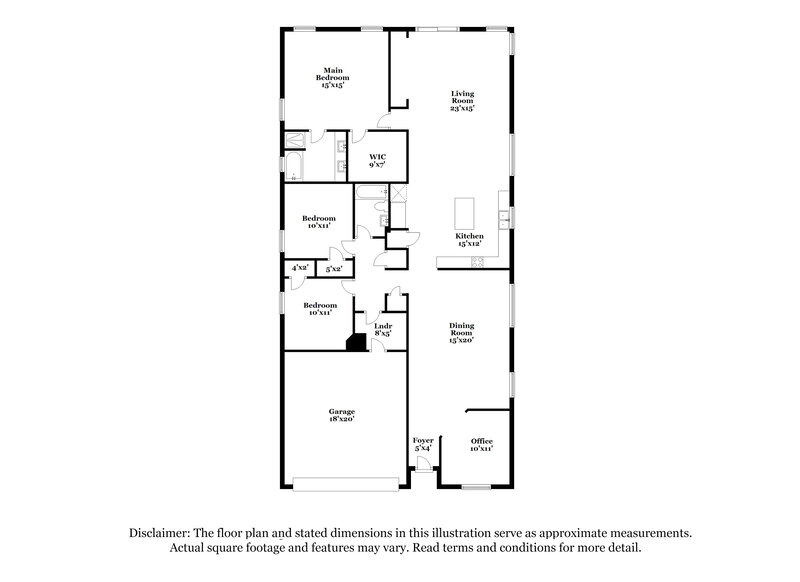 2,680/Mo, 603 Cozumel St Grand Prairie, TX 75051 Floor Plan View