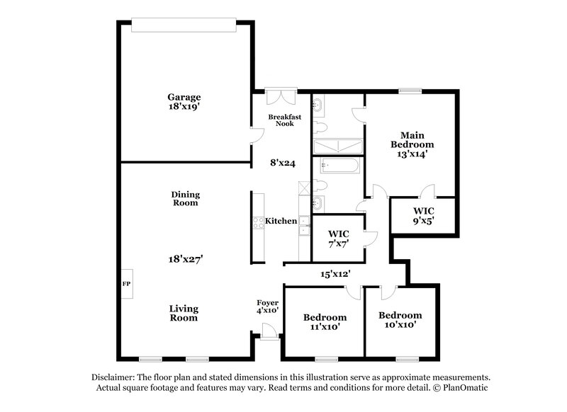 2,080/Mo, 705 Tara Dr DeSoto, TX 75115 Floor Plan View