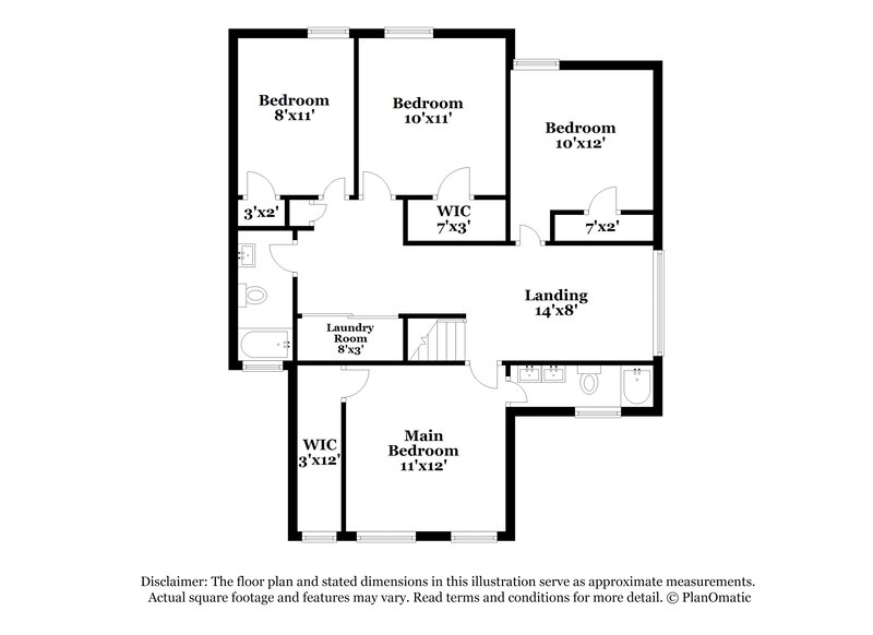 2,000/Mo, 1724 Red Cloud Dr Dallas, TX 75217 Floor Plan View