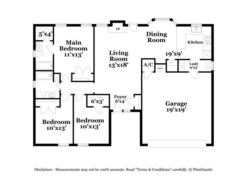 1,845/Mo, 4905 Dax Dr Fort Worth, TX 76135 Floor Plan View