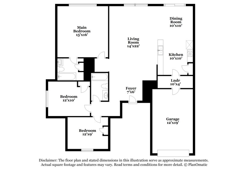 1,860/Mo, 9731 Checota Dr Dallas, TX 75217 Floor Plan View