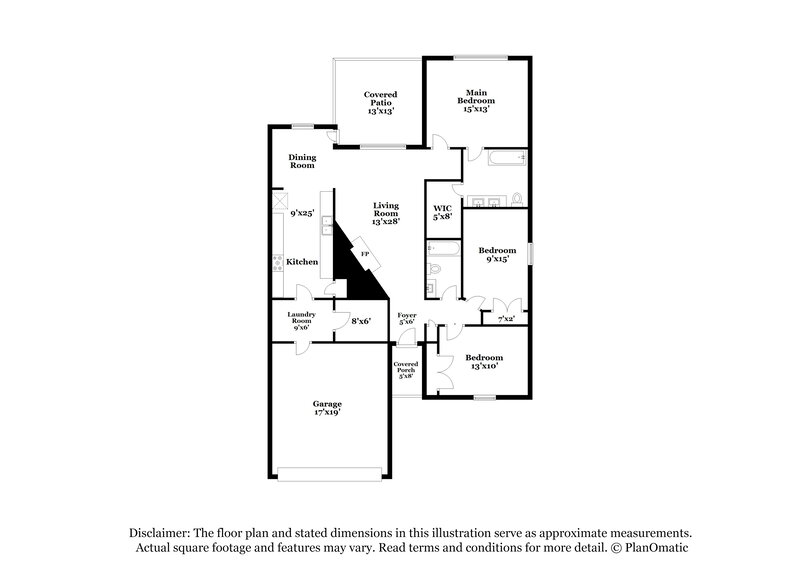 2,110/Mo, 9728 Calle del Oro Ln Dallas, TX 75217 Floor Plan View
