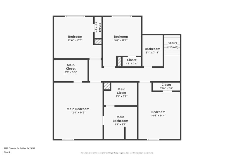 2,490/Mo, 9727 Checota Dr Dallas, TX 75217 Floor Plan View 2