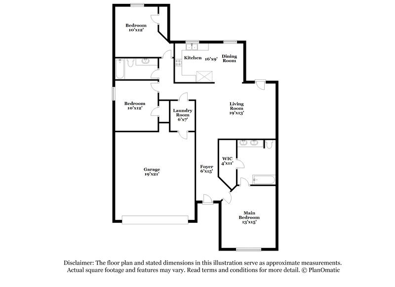 2,135/Mo, 7653 Rainbow Creek Dr Fort Worth, TX 76123 Floor Plan View