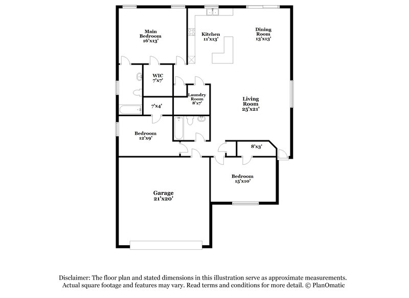 1,995/Mo, 8320 Autumn Creek Trail Fort Worth, TX 76134 Floor Plan View