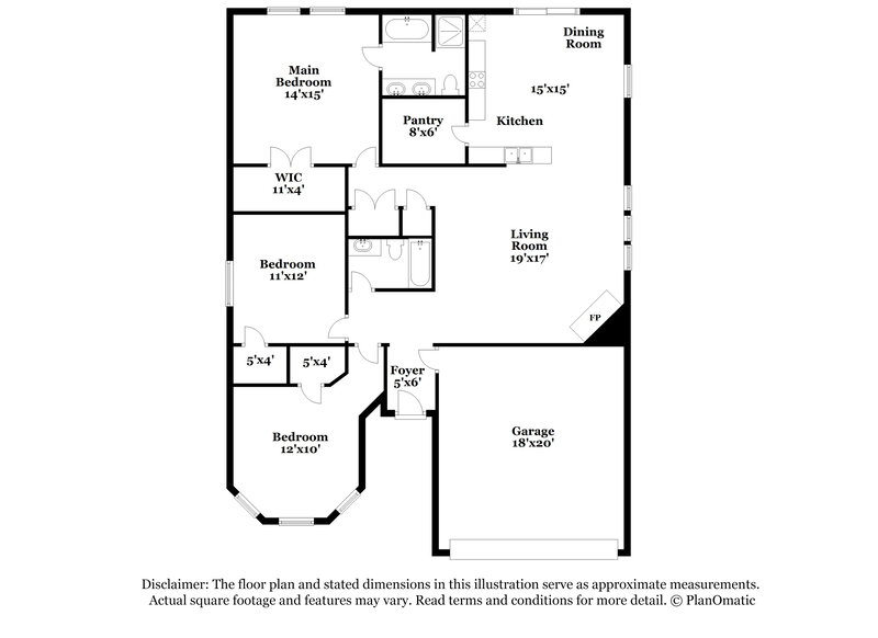 2,070/Mo, 7734 Kirkland Ct Dallas, TX 75237 Floor Plan View