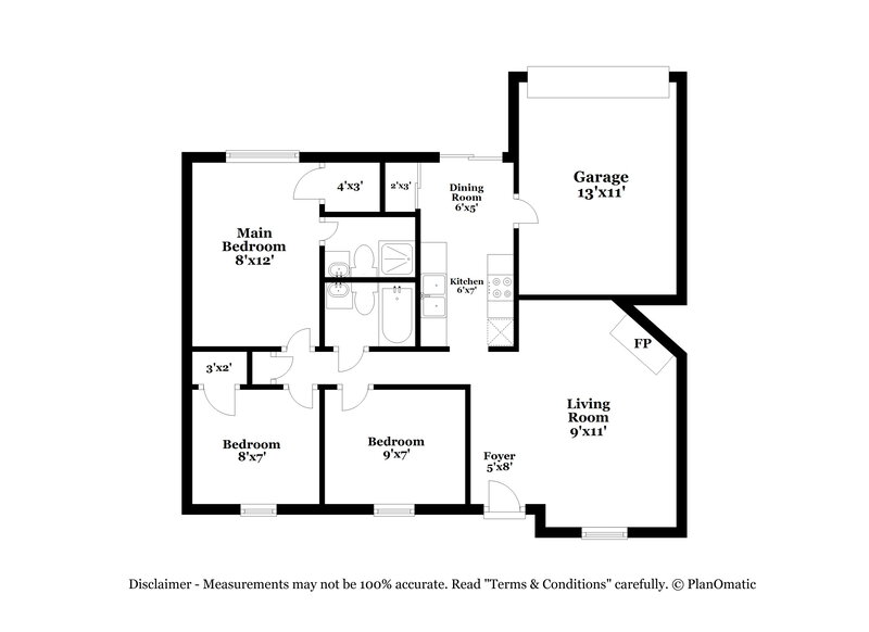 2,124/Mo, 1522 Sunset Ln Duncanville, TX 75137 Floor Plan View
