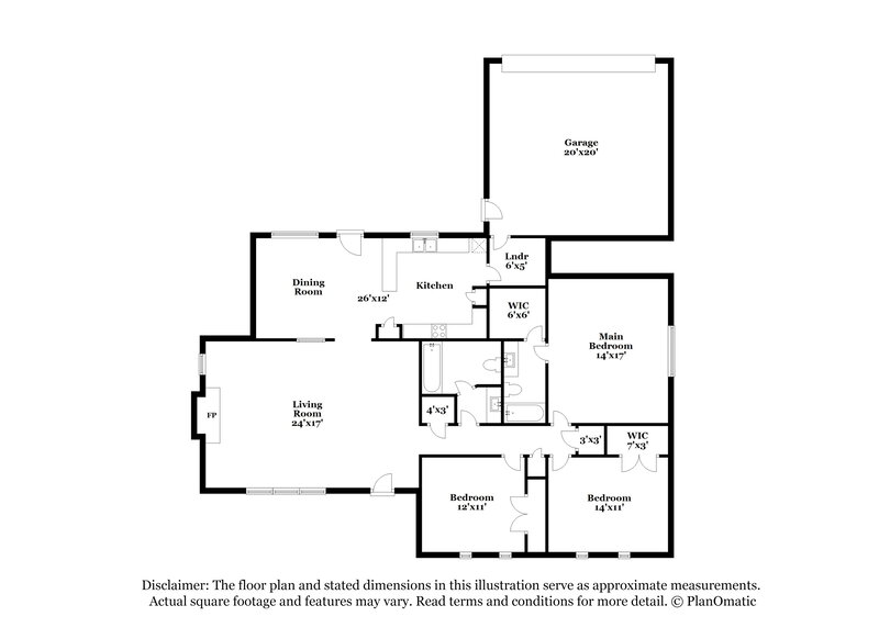 0/Mo, 3909 Cheyenne Dr Rowlett, TX 75088 Floor Plan View