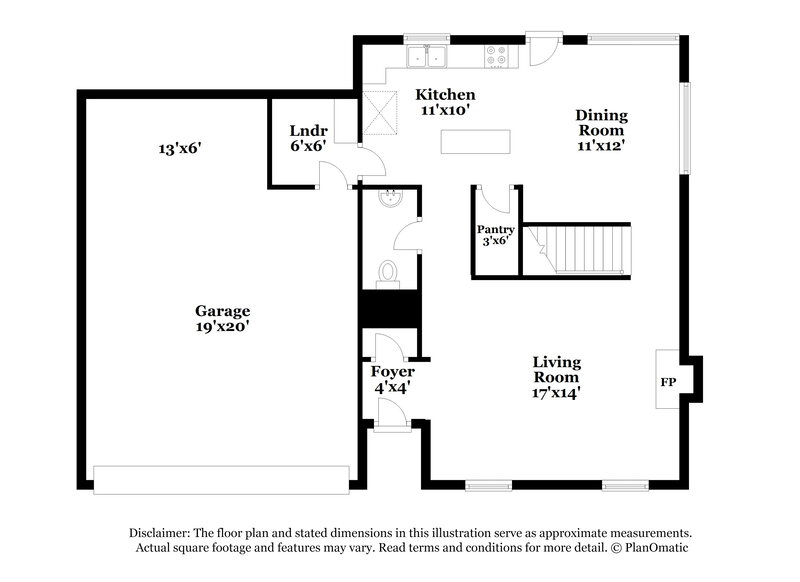 2,185/Mo, 5911 Cameron Dr Arlington, TX 76017 Floor Plan View