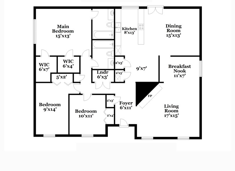 1,980/Mo, 616 Prairie Ln Mesquite, TX 75150 Floorplan View