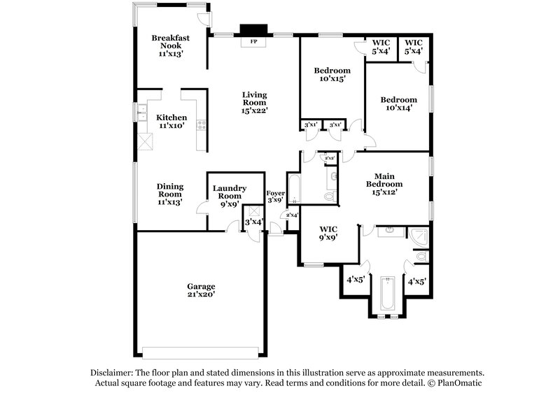 2,230/Mo, 3516 Wedgworth Rd S Fort Worth, TX 76133 Floor Plan View