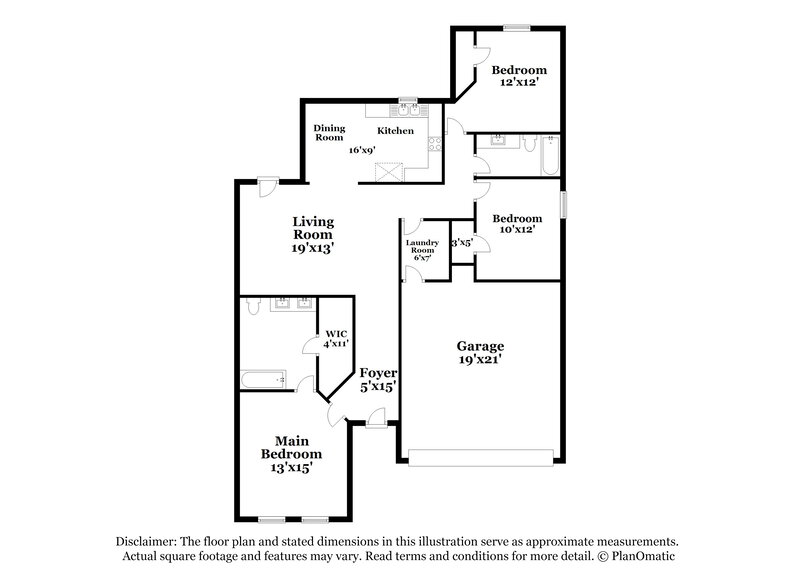 1,890/Mo, 7648 Hollow Point Dr Fort Worth, TX 76123 Floorplan View