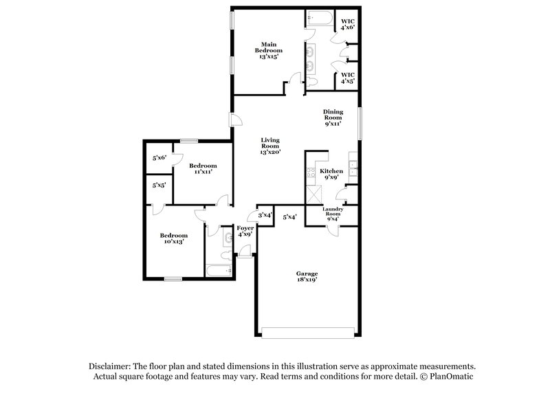1,695/Mo, 7609 Rainbow Creek Dr Fort Worth, TX 76123 Floor Plan View