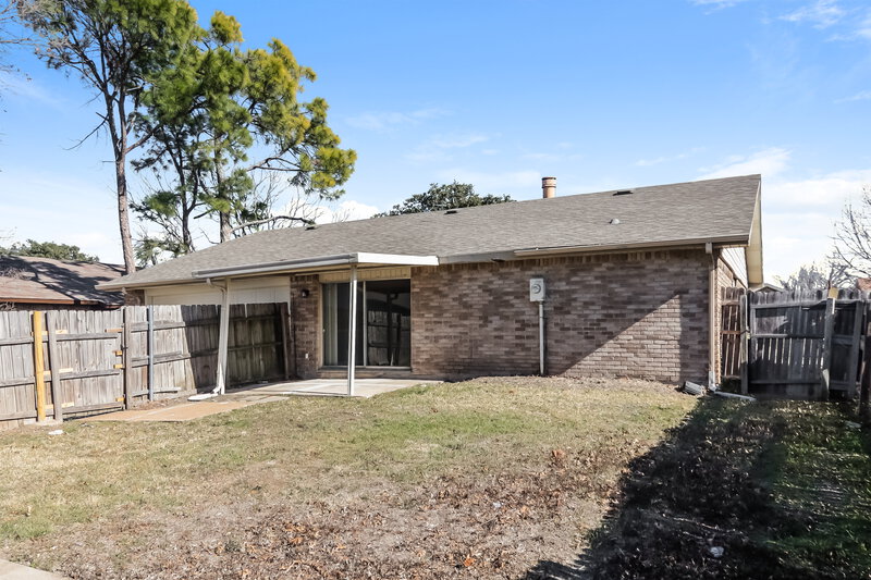 1,850/Mo, 5916 Cedar Lane Rowlett, TX 75089 Rear View