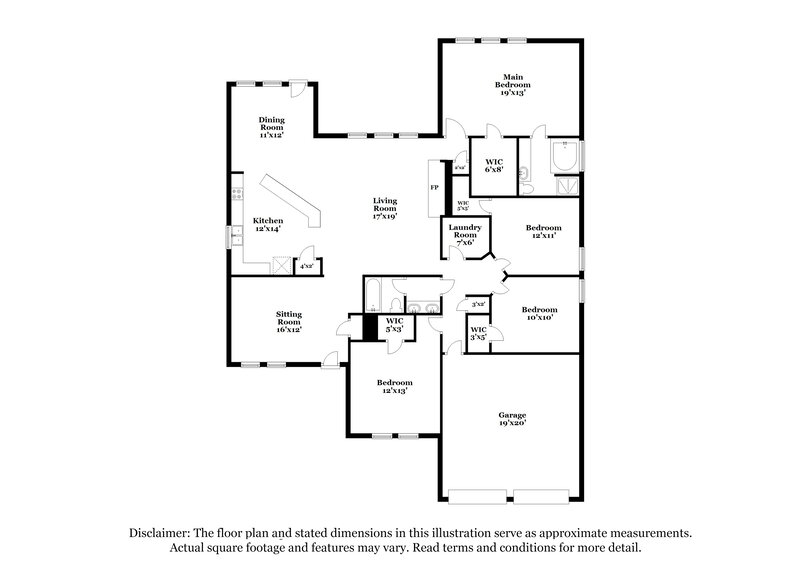 1,895/Mo, 114 Redbud Dr Forney, TX 75126 Floor Plan View
