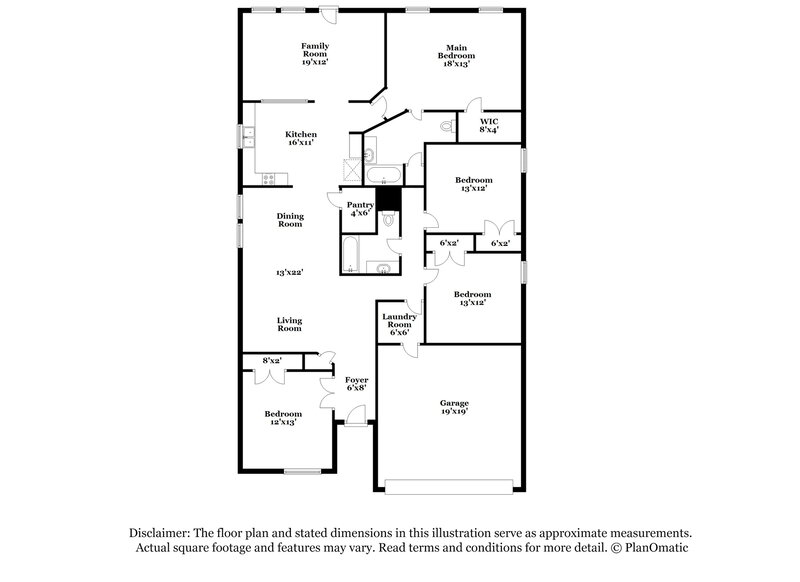 2,185/Mo, 4549 Lacebark Ln Fort Worth, TX 76244 Floorplan View
