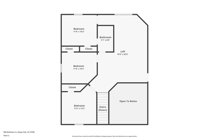 2,210/Mo, 908 Matthew Ln Royse City, TX 75189 Floor Plan View 2
