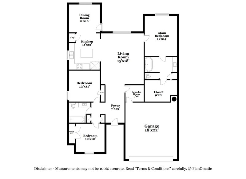 2,810/Mo, 13624 Founders Ln Crowley, TX 76036 Floor Plan View