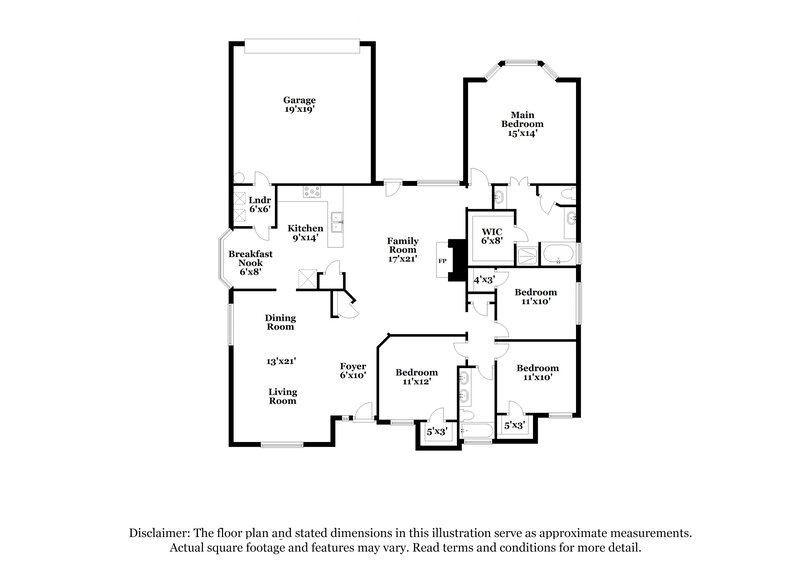 2,615/Mo, 1040 The Meadows Pkwy Desoto, TX 75115 Floor Plan View