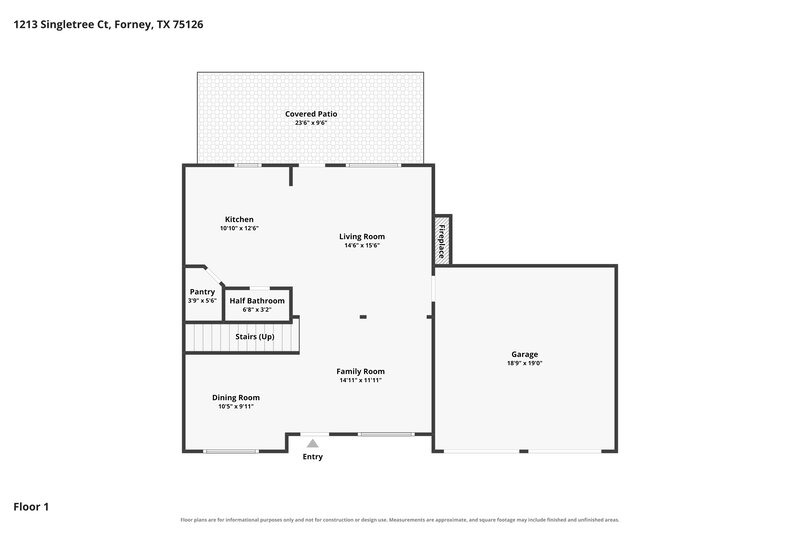 2,355/Mo, 1213 Singletree Ct Forney, TX 75126 Floor Plan View