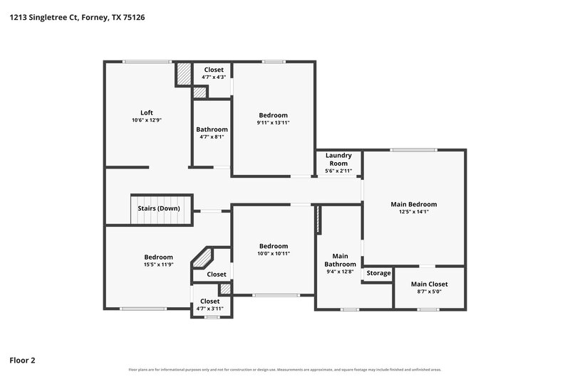 2,355/Mo, 1213 Singletree Ct Forney, TX 75126 Floor Plan View 2