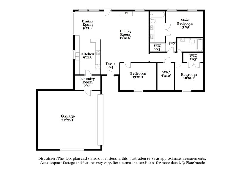 1,930/Mo, 308 Southlake Dr Forney, TX 75126 Floorplan View