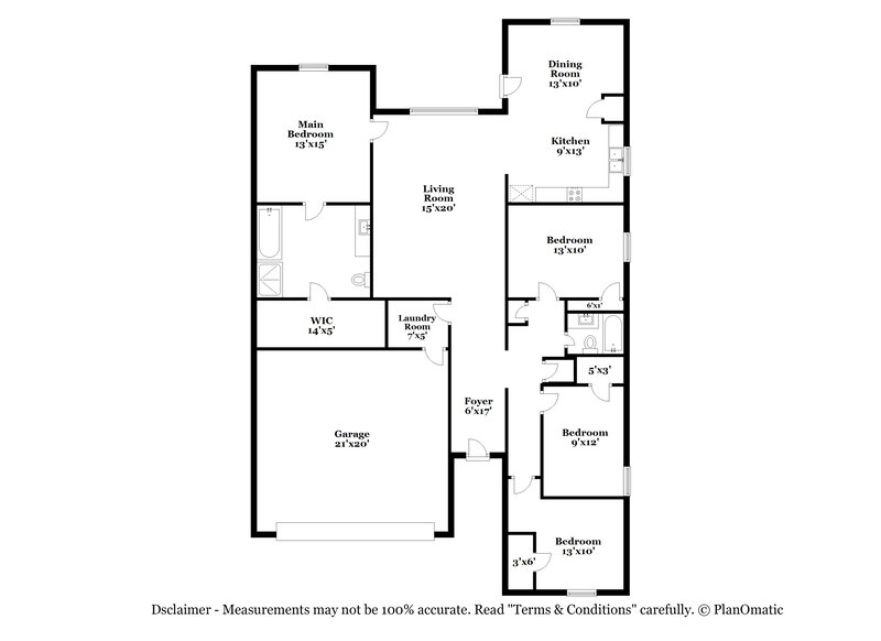 2,175/Mo, 1328 Englemann Dr Princeton, TX 75407 Floor Plan View
