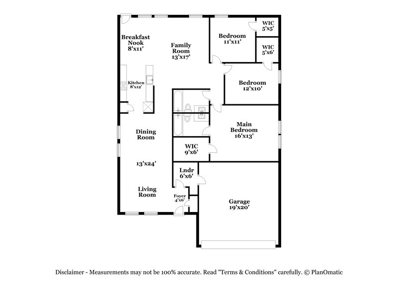 3,200/Mo, 706 Langford Dr Arlington, TX 76018 Floor Plan View