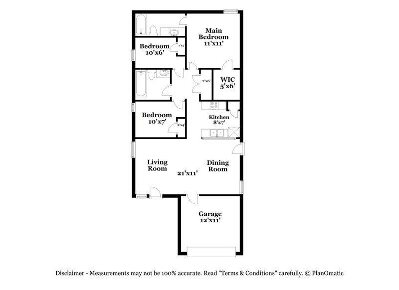 1,845/Mo, 5660 McClelland St Forney, TX 75126 Floor Plan View
