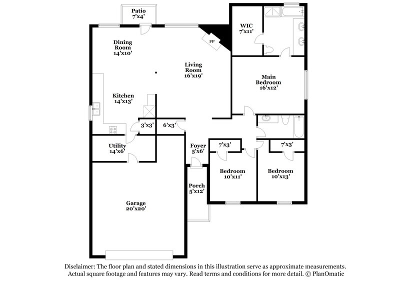 1,910/Mo, 721 Kim Ln Royse City, TX 75189 Floorplan View