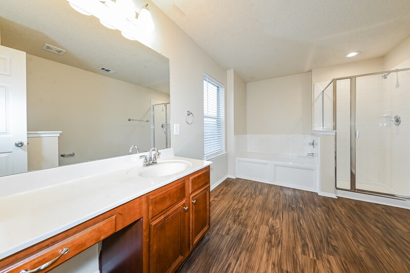2,820/Mo, 604 Snowy Orchid Ln Desoto, TX 75115 Main Bathroom View