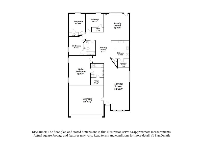 2,595/Mo, 6302 Stoneford Ct Arlington, TX 76001 Floor Plan View