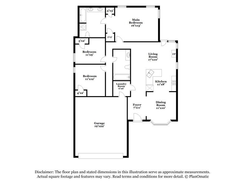 2,210/Mo, 717 Rockett Ln Cedar Hill, TX 75104 Floor Plan View