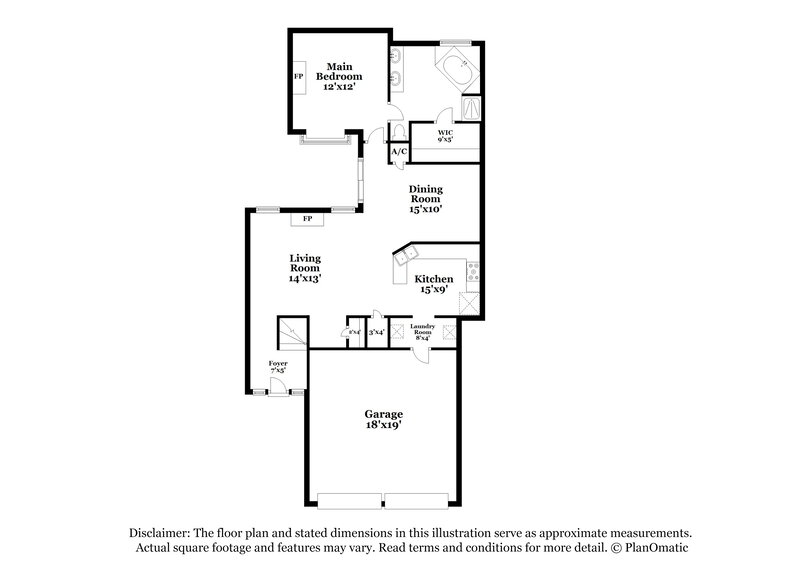 2,005/Mo, 7536 Arbor Hill Dr Fort Worth, TX 76120 Floor Plan View
