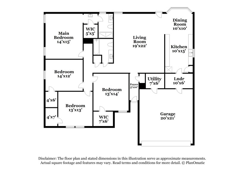2,800/Mo, 5721 Acapulco Dr North Richland Hills, TX 76180 Floor Plan View