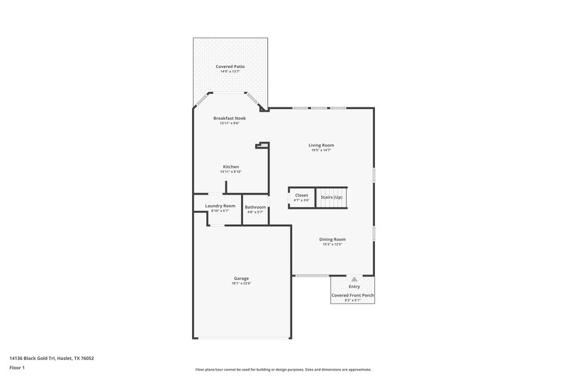 2,090/Mo, 14136 Black Gold Trl Haslet, TX 76052 Floor Plan View