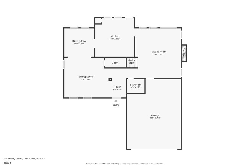 2,410/Mo, 327 Stately Oak Ln Lake Dallas, TX 75065 Floor Plan View