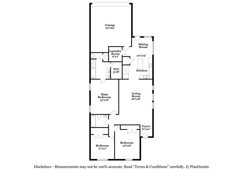 2,095/Mo, 8473 Blue Violet Trl Fort Worth, TX 76123 Floor Plan View