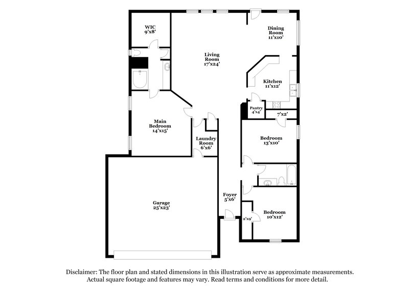 1,995/Mo, 102 Forest Grv S Princeton, TX 75407 Floor Plan View